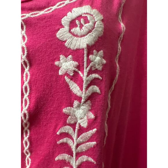 Roaman’s Plus Size 4X (34/36) Pink Blouse- Soft, Flowy with beautiful Embroidery - Picture 2 of 6